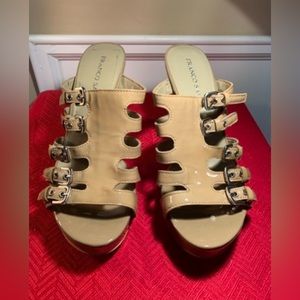 Franco Sarto Shoes “Asset”Taupe 9M Leather Upper/ New (Slight peel inside shoe)